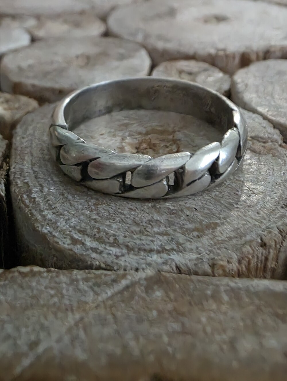 925 Sterling Silver Men's Miami Cuban Wedding Band - Size 11